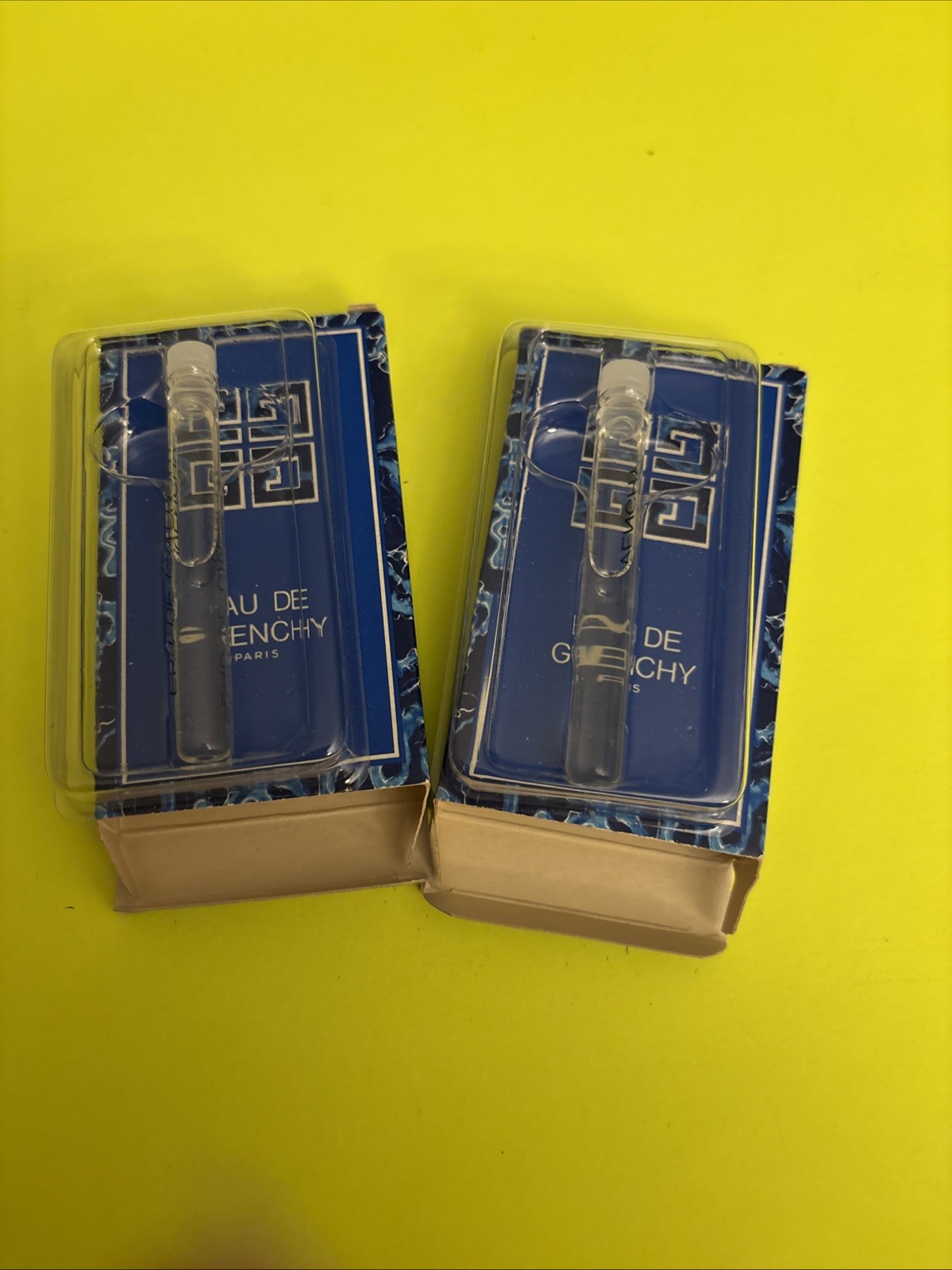 VTG samples 2 Eau De Givenchy perfume GIVENCHY PARIS 2oz Each Total 4oz Boxed