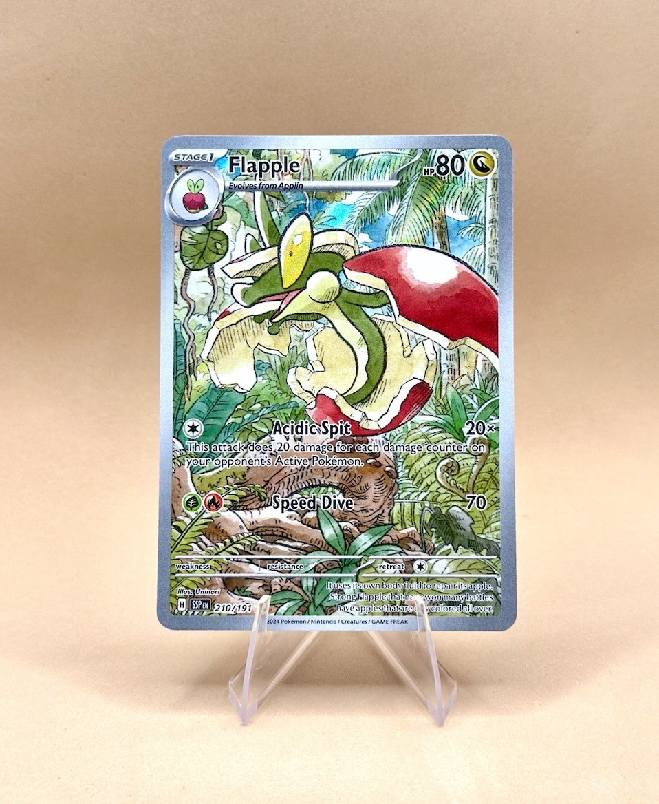 Flapple 210/191 Surging Sparks Illustration Rare Holo Pokemon Card NM