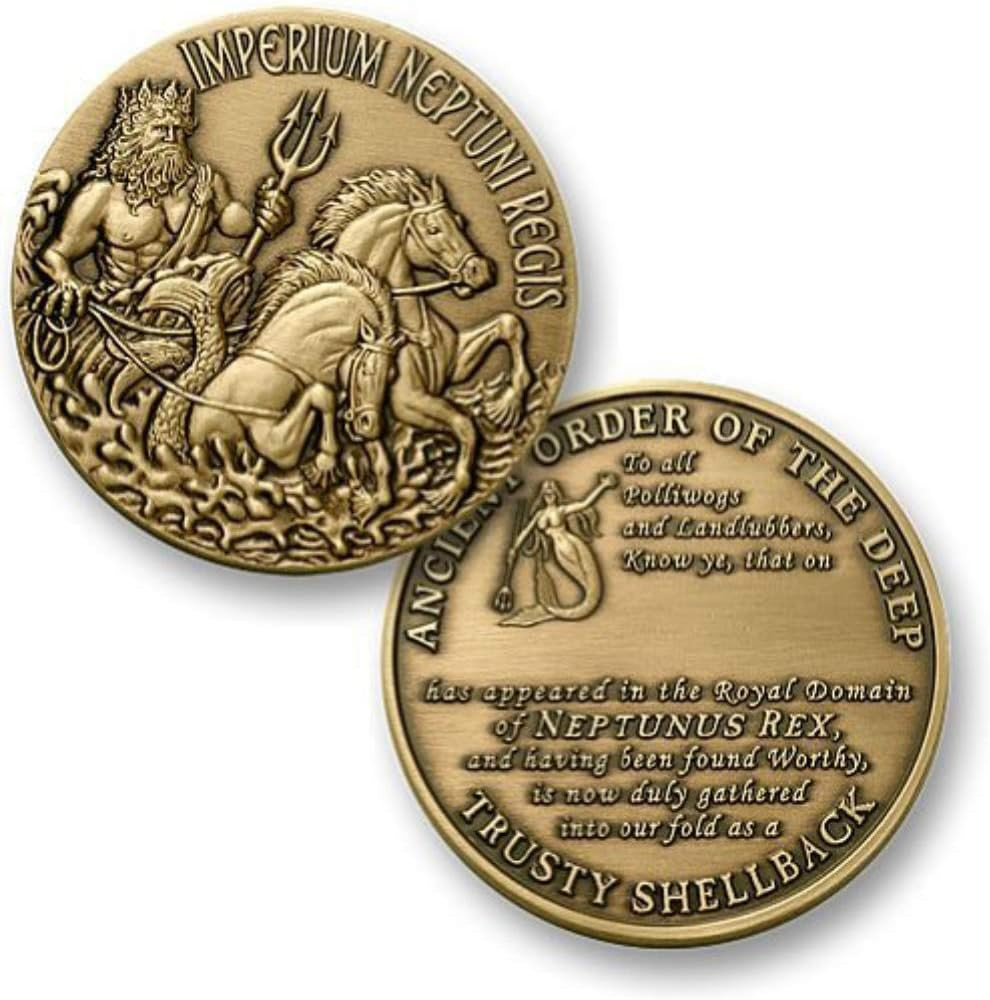 U.S. Navy Trusty Shellback Challenge Coin