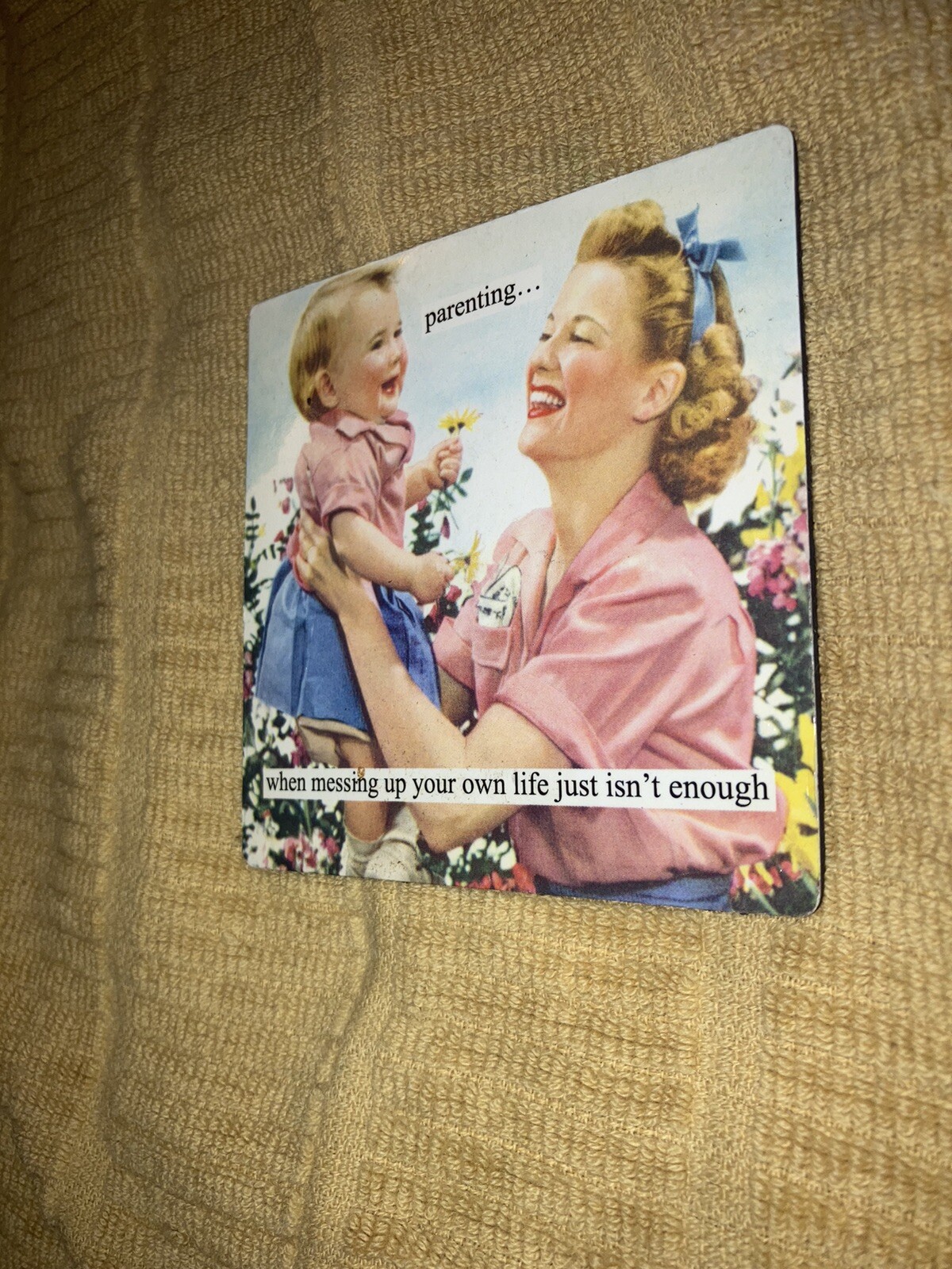 Anne Taintor Square Refrigerator Magnet – Parenting Funny Humor Souvenir Gift