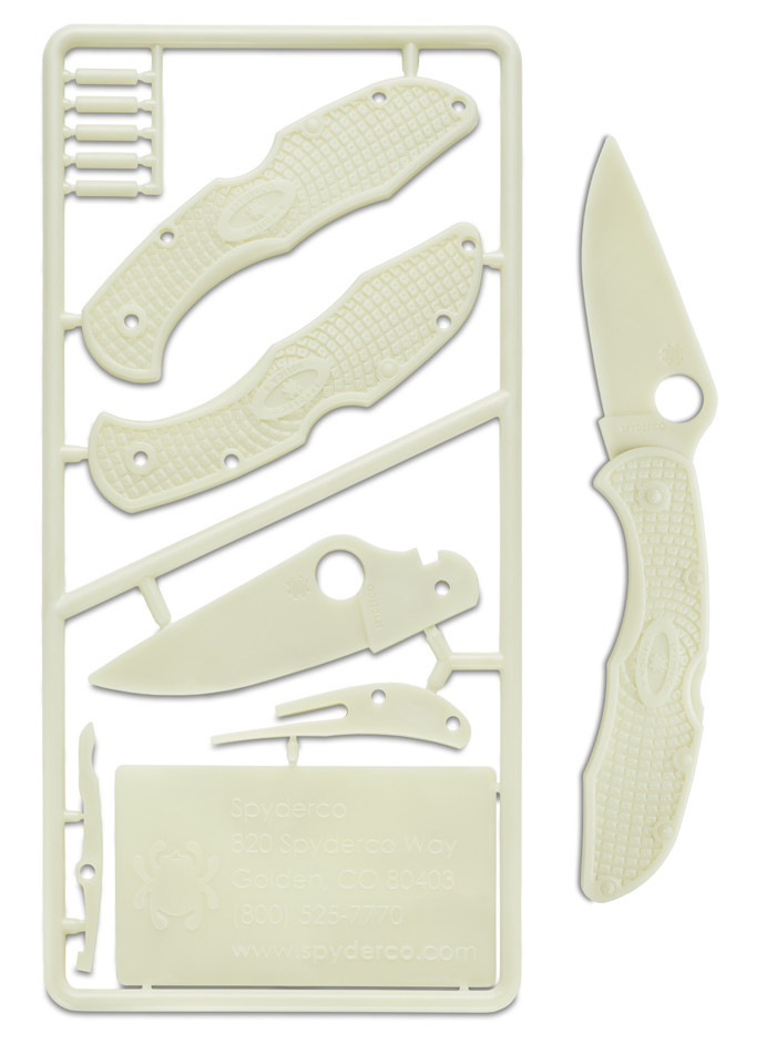 Spyderco Plastic Kit Delica 4 Perfect for Kids & Collectors, No Glue PLKIT1 NEW