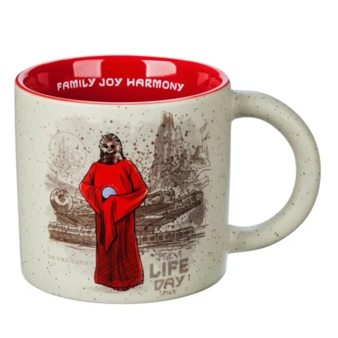 Starbucks 2022 Disney Star Wars Life Day Holiday 14 oz Mug Chewbacca Wookie NEW