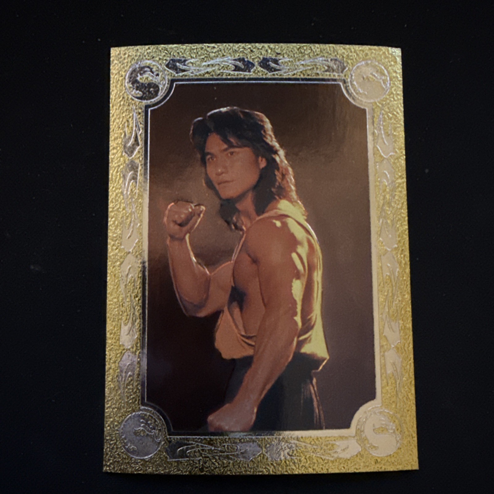 1995 SkyBox Mortal Kombat Gold Foil Warrior Champions Sample Liu Kang Card
