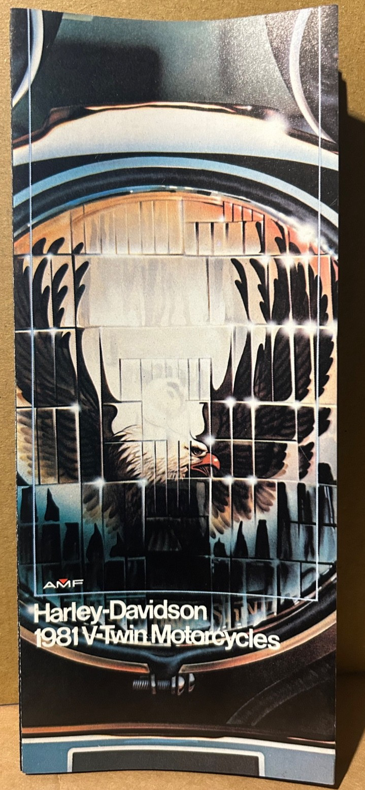 1981 AMF Harley Davidson V-Twin Motorcycles Sales Brochure