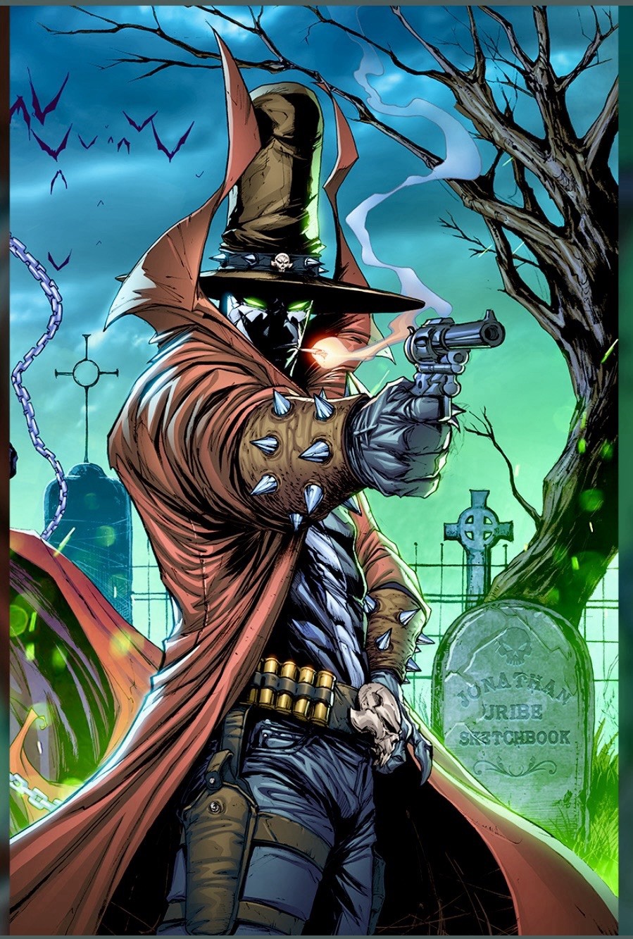 JONATHAN URIBE OFFICIAL GUNSLINGER SPAWN CONNECTING SKETCHBOOK LTD 250 PRESALE