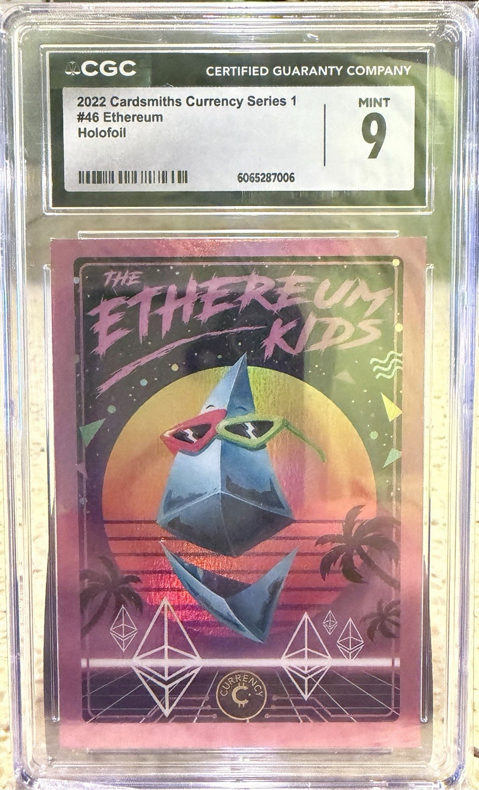 2022 Cardsmiths Currency Series 1 – ETHEREUM #46 Holofoil HF CGC 9
