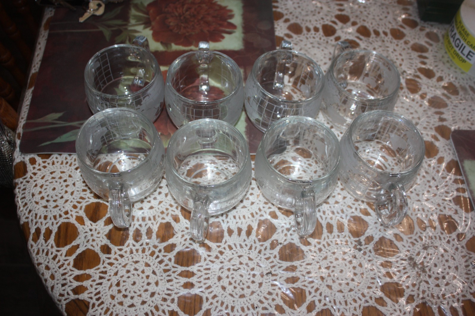 Nescafé Taste Your Way Around The World Glass Coffee Cups set of 8