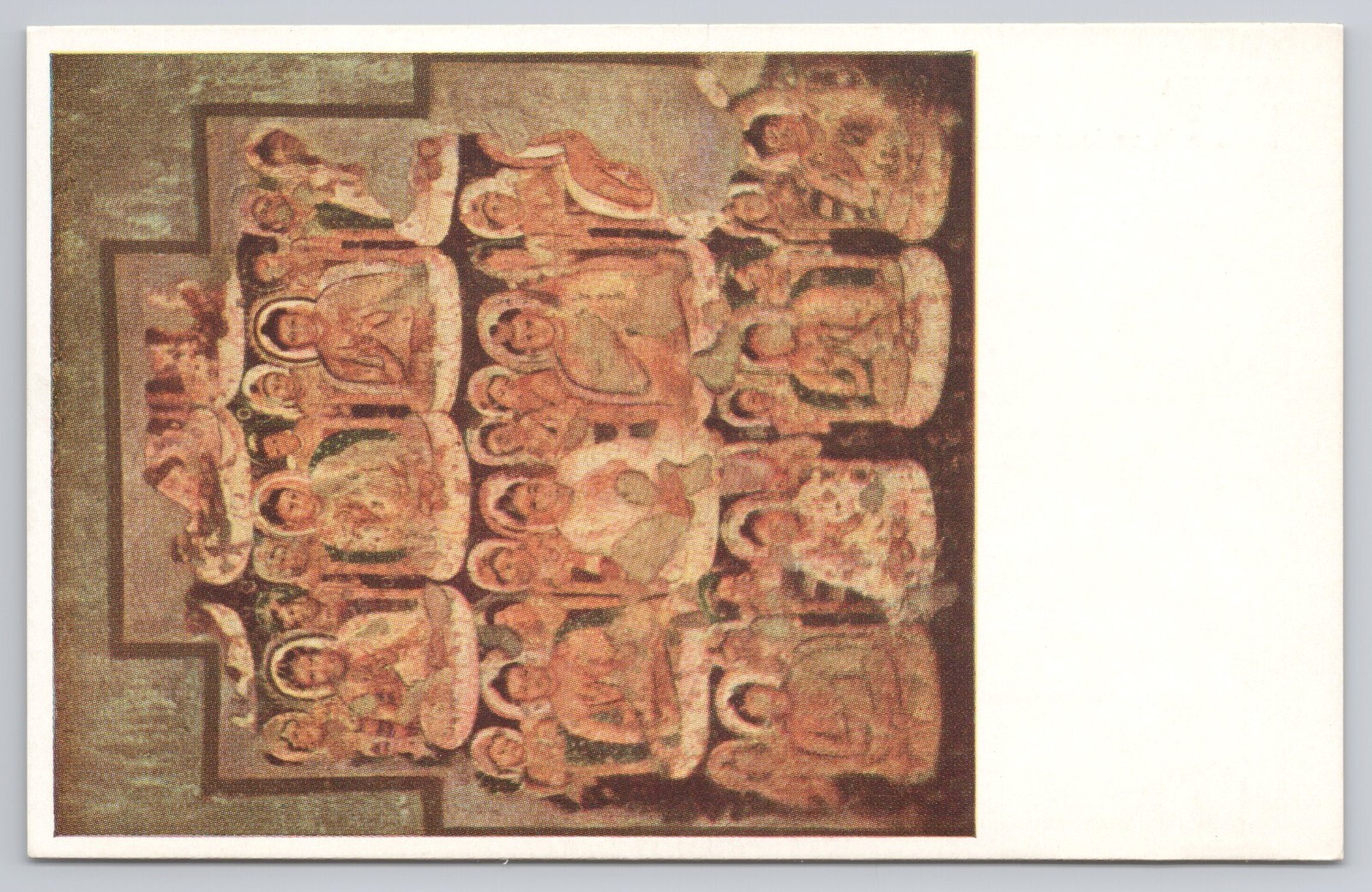 Postcard Department of Archaeology India Ajanta Cave Buddha in Various Attitudes
