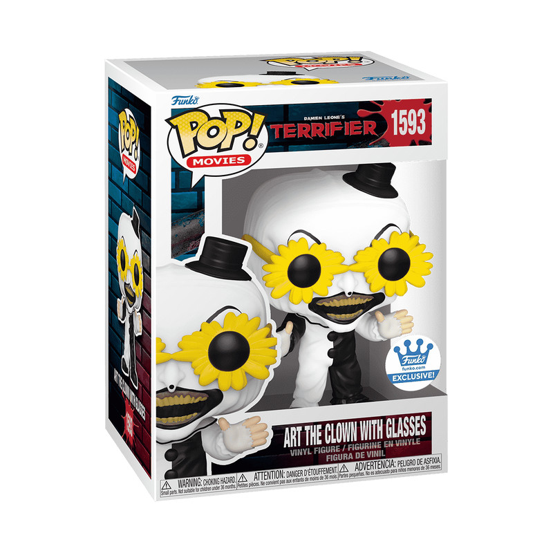 Funko Pop Terrifier Art the Clown with Glasses Funko Exclusive 1593
