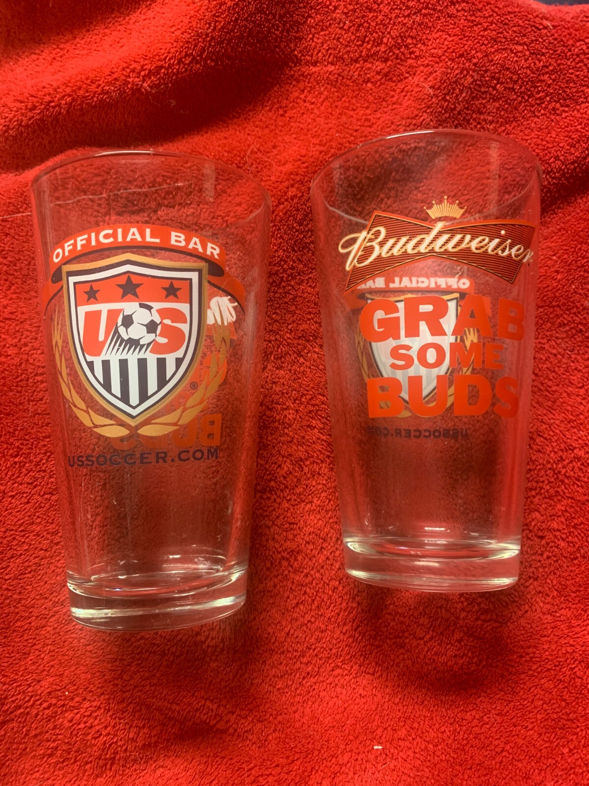 US Soccer Budweiser Pint Glass