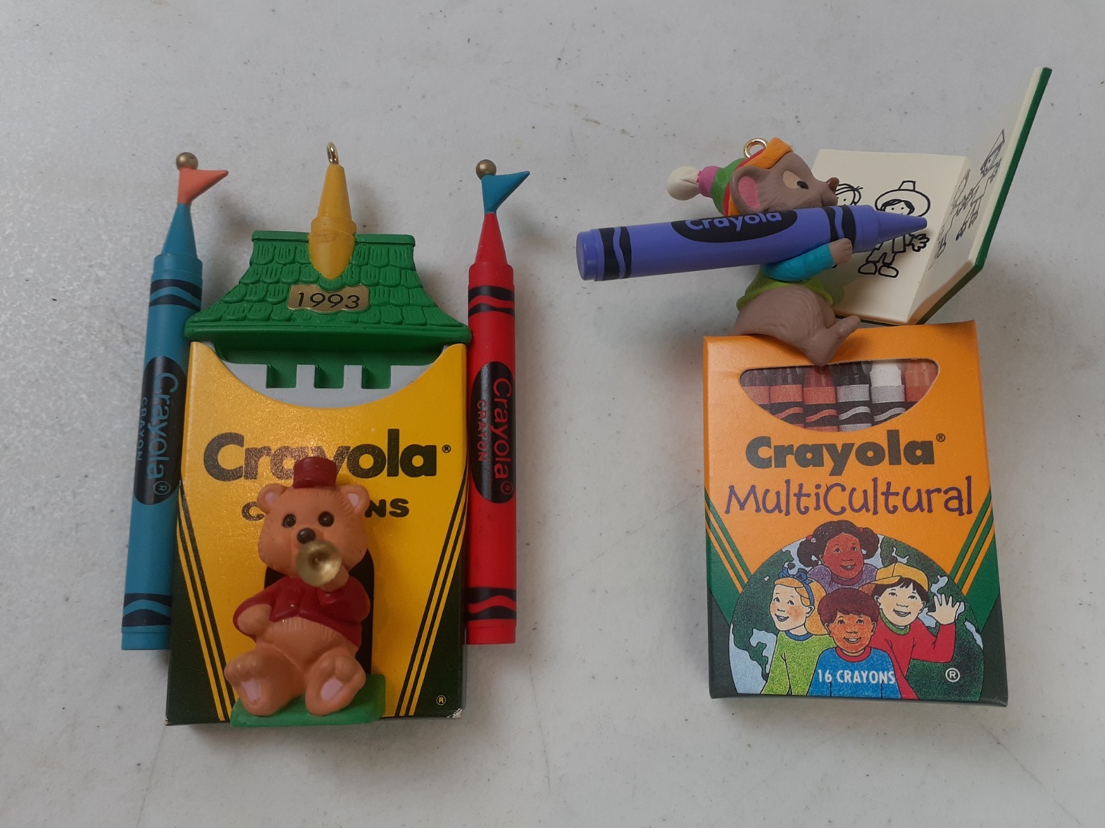 Hallmark Keepsake Ornaments Crayola 1993-1995 Crayons Lot of 3 Collectors 1025