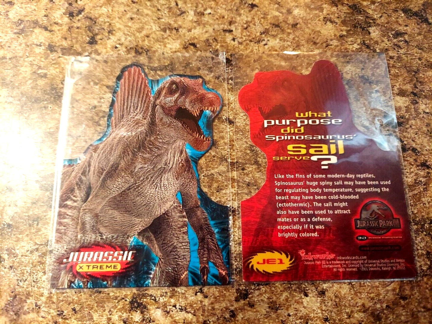 JURASSIC PARK lll TRADING CARD JURASSIC X TREME JE1 – INKWORKS 2001