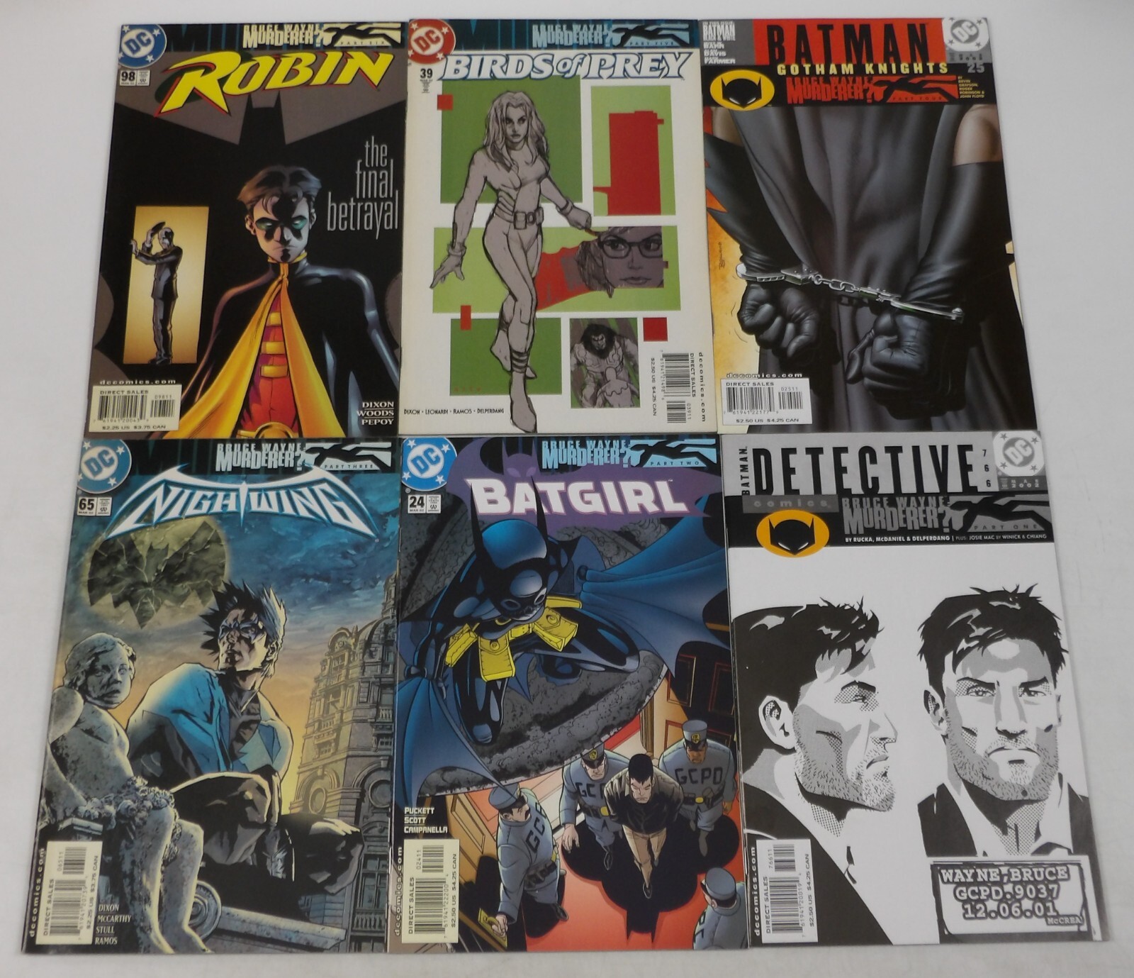 Batman: Bruce Wayne Murderer? #1-12 VF/NM complete story + 10 Cent Adventure DC