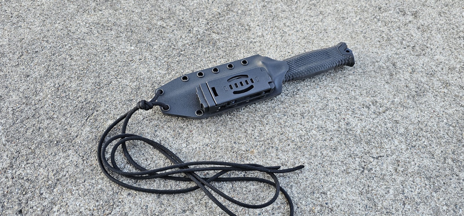 Gerber STRONGARM Kydex Sheath, Nylon Belt Clip, Paracord, Pancake Style (Bk1.0)