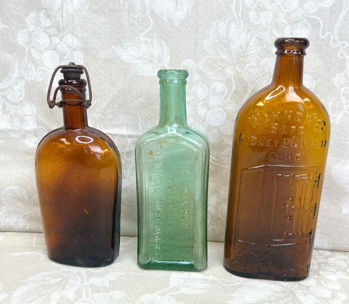 Vintage/Antique 3 Medicine or Apothecary Bottles