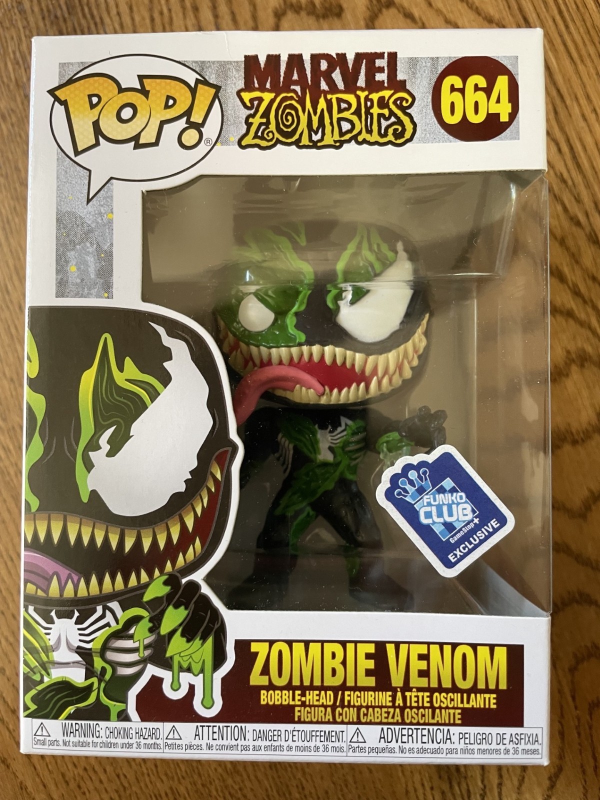 Funko Pop! Vinyl: Marvel – Zombie Venom – GameStop (Exclusive) #664 NEW MINT!