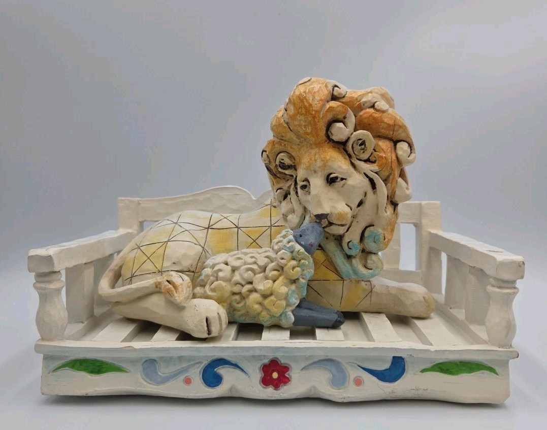 Jim Shore “Isaiah’s Hope” Outdoor Living Collection 2011 Lion & Lamb Resin