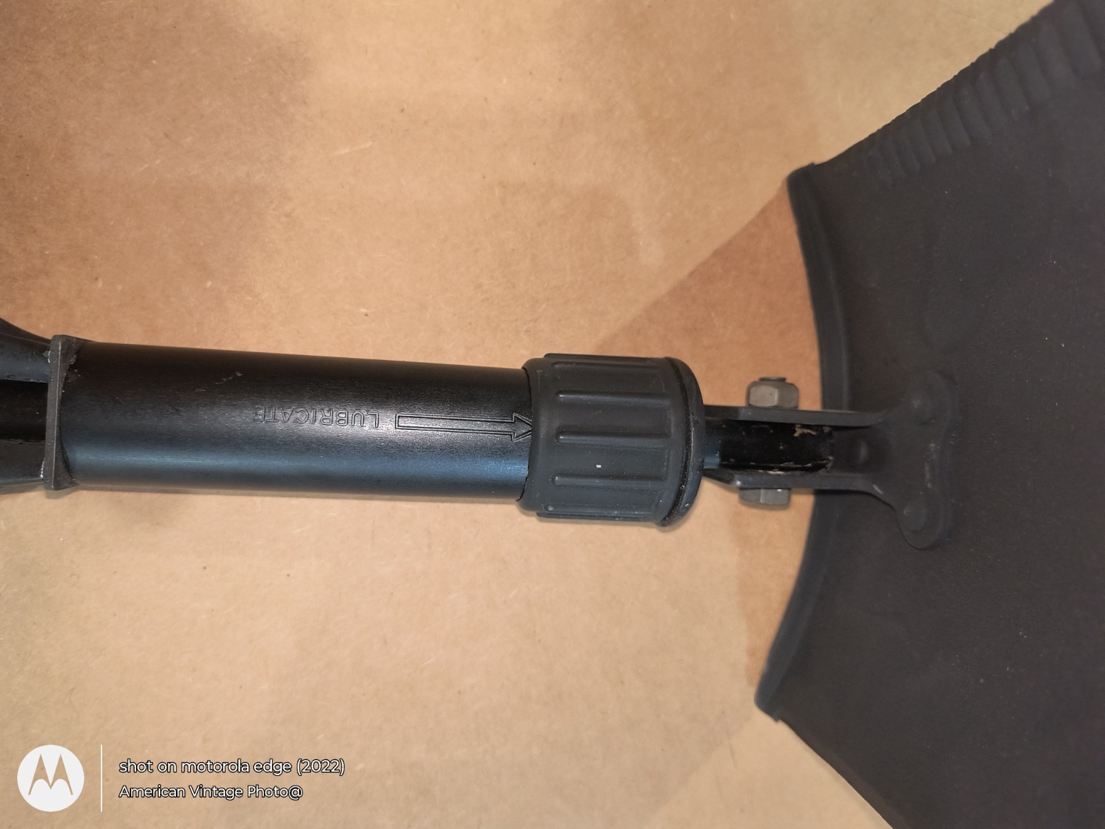 US Entrenching E TOOL Ames Genuine Military USMC Trifold Shovel + Cover NEW