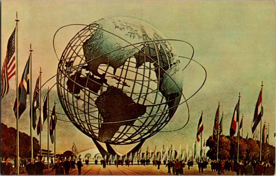 New York NY postcard UNISPHERE NEW YORK WORLD’S FAIR 1964-65 j/13 BB5558