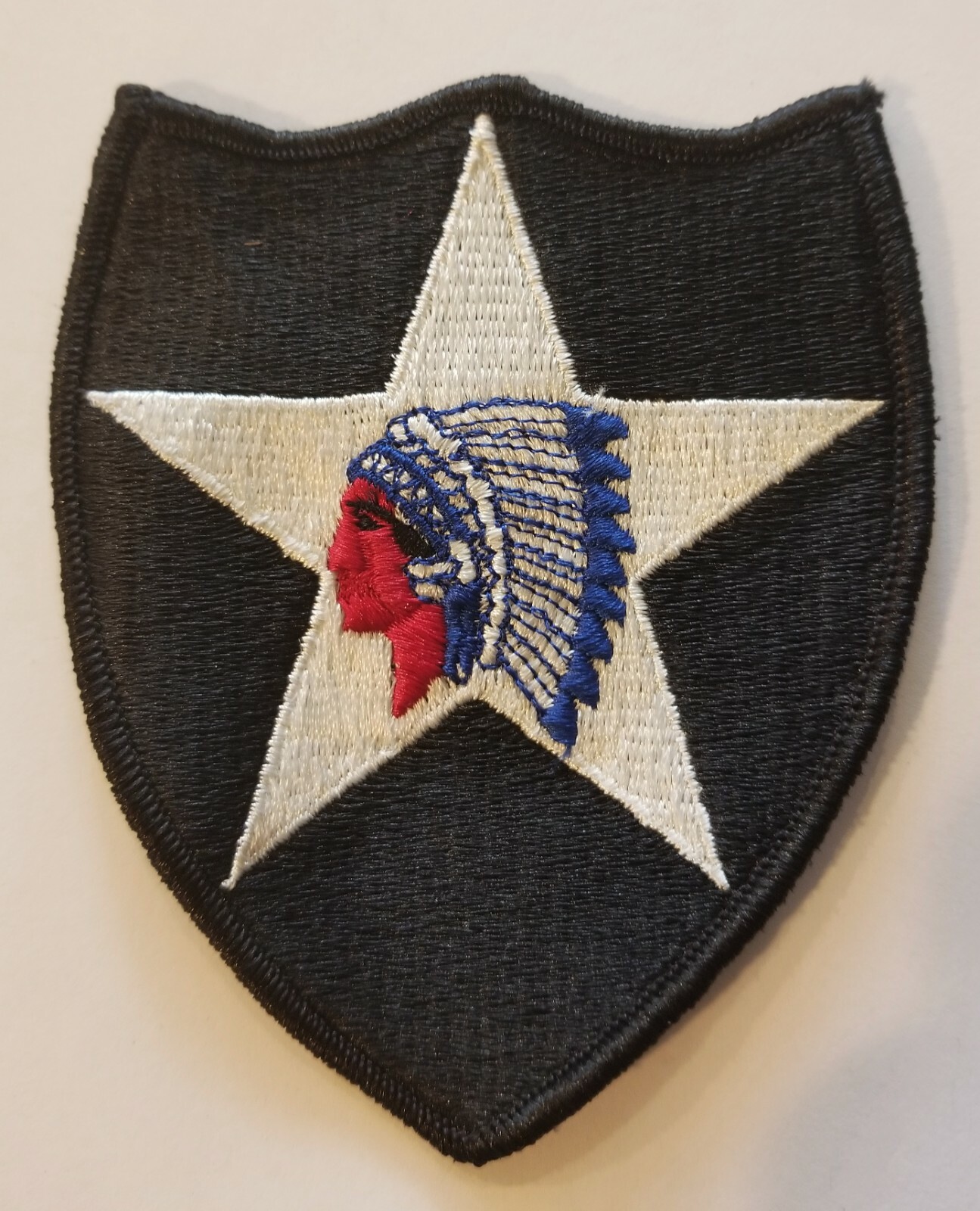 US ARMY 2ND INFANTRY DIVISION THE BIG INDIAN PATCH – US GOVERNMENT ISSUE USGI!