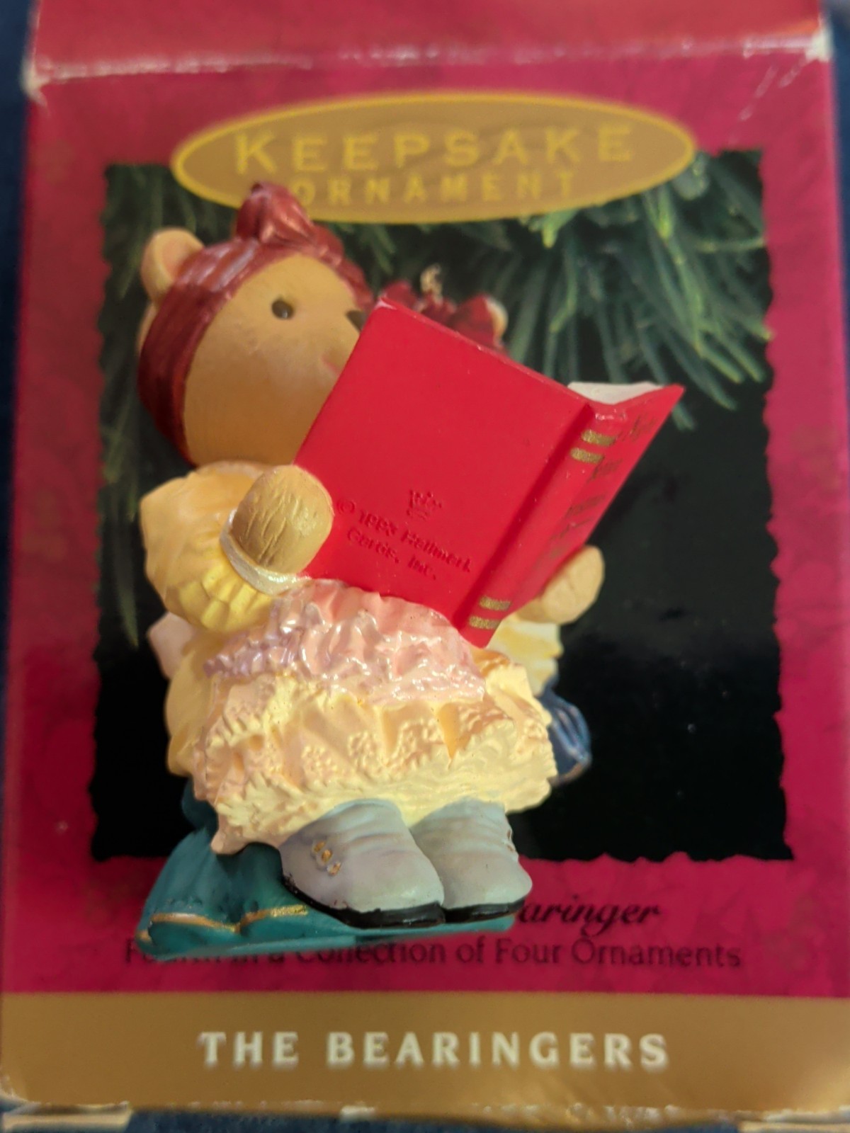 Bearnadette Bearinger Night Before Christmas 1993 Hallmark Keepsake Ornament VTG