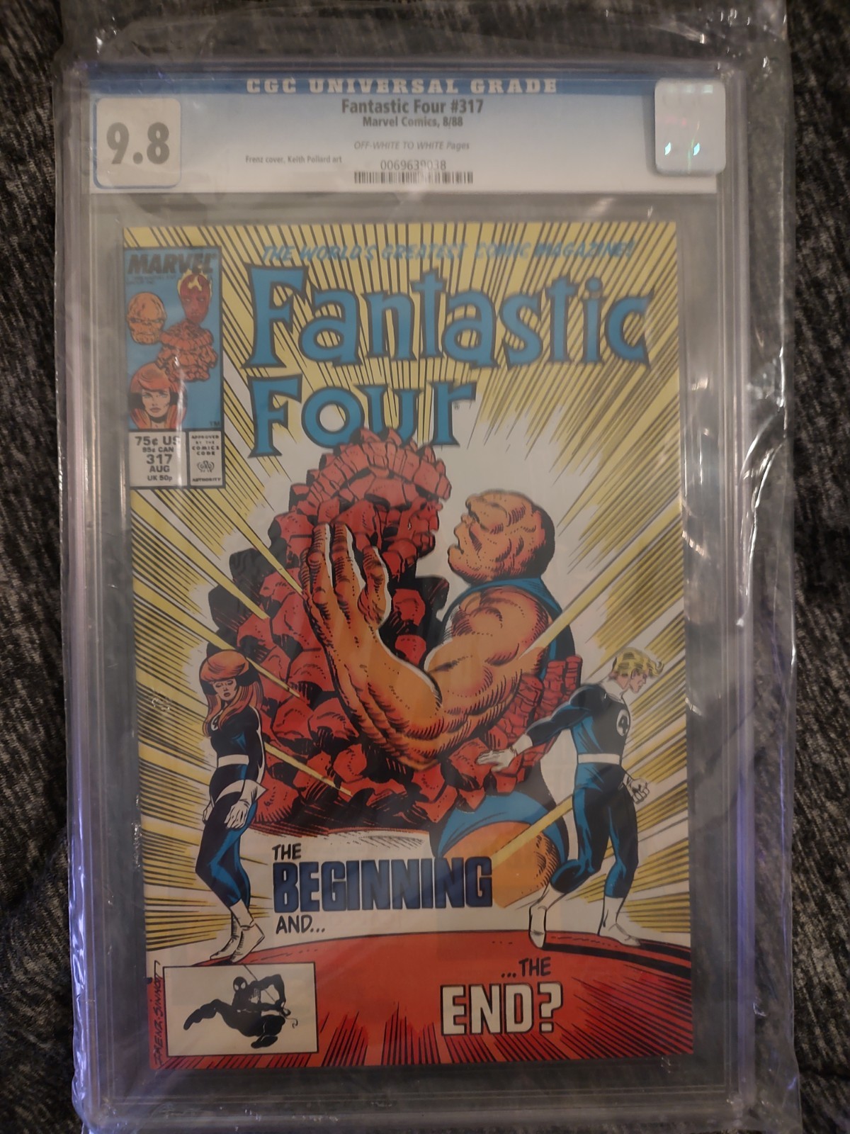 9.8 CGC FANTASTIC FOUR 317 1988 cbcs pgx psa MCU first flight