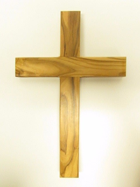 Large 10″ Olive Wood Wall Cross – Hand Made in the Holy Land, Jerusalem