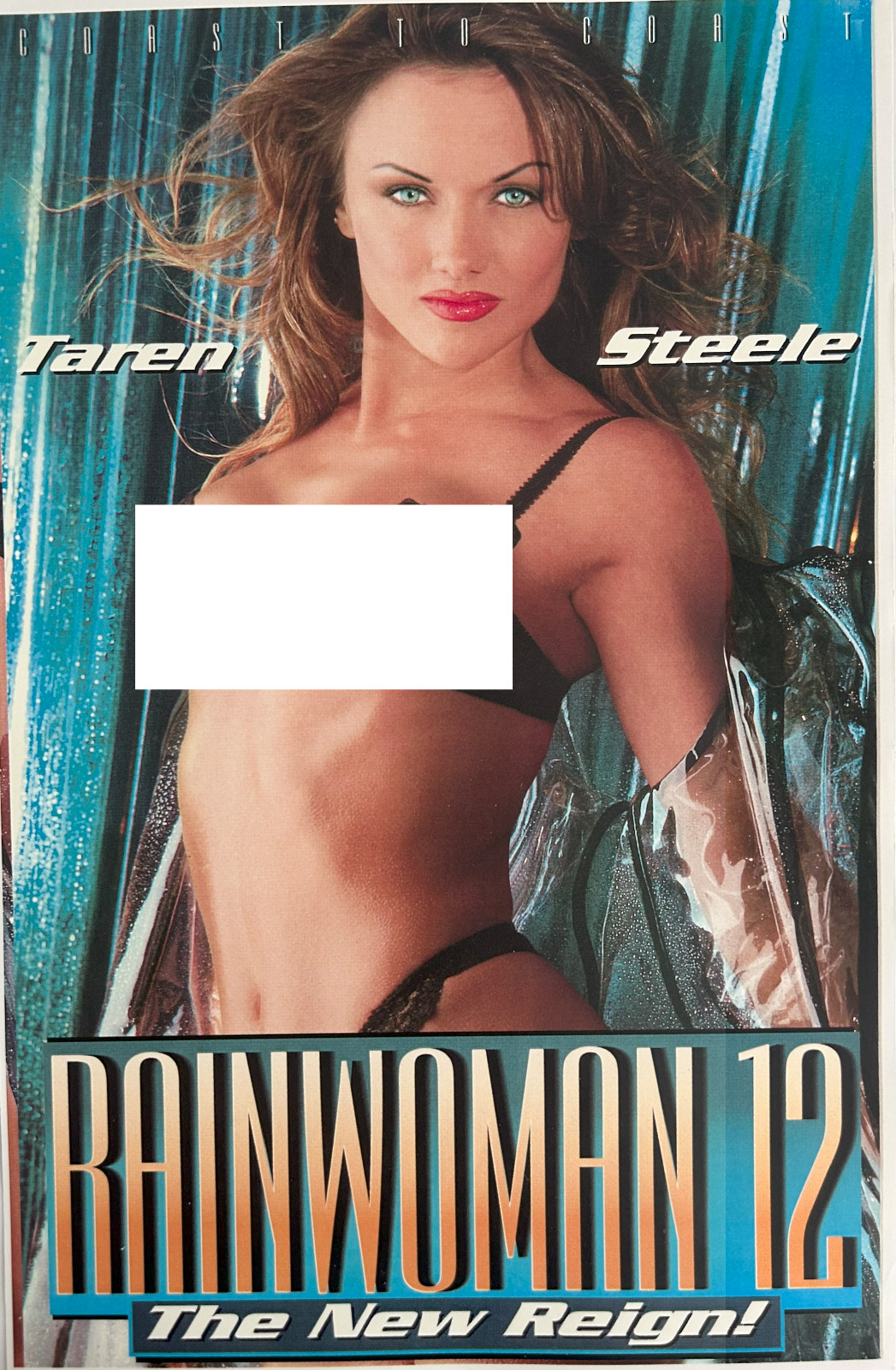 Adult Pin-Up Ad Promo Poster 11X17 Rainwoman 12 Coast To Coast 1998 Squirting