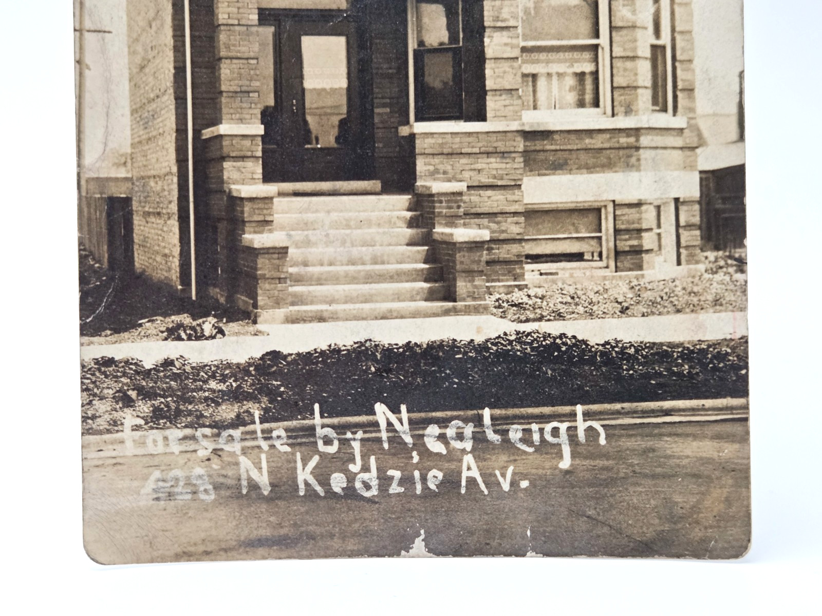 1911 Rare Chicago Real Estate Two-Flat Advertisement Antique Postcard