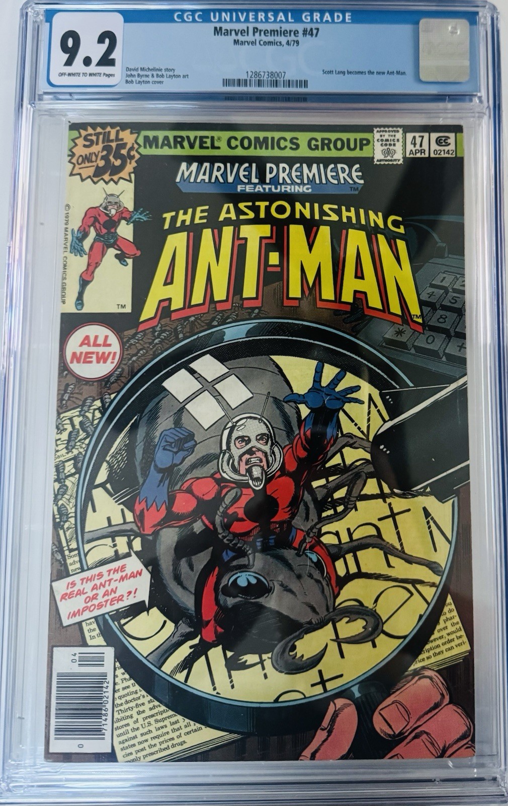 Marvel Premiere #47 (Marvel Comics CGC 9.2 Scott Lang Becomes Ant Man)