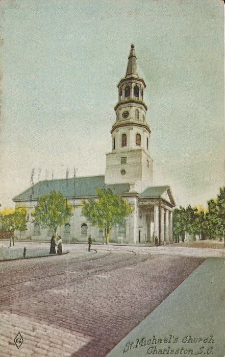 1912 Postcard – St. Micheal’s Church – Charleston South Carolina