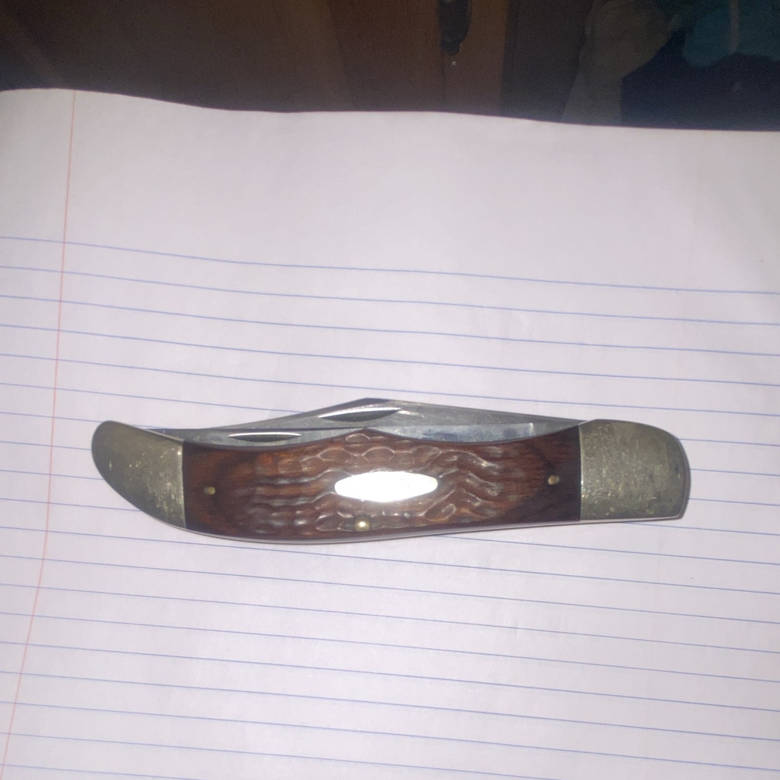 Case XX 6265 SAB 2-Blade Pocketknife Brown Bone Handle SS Slipjoint Manual