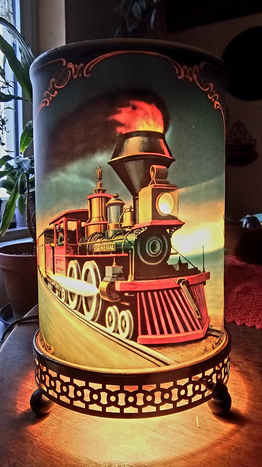 Econolite 1956 John Bull Railroad Train Locomotive Motion Lamp Original