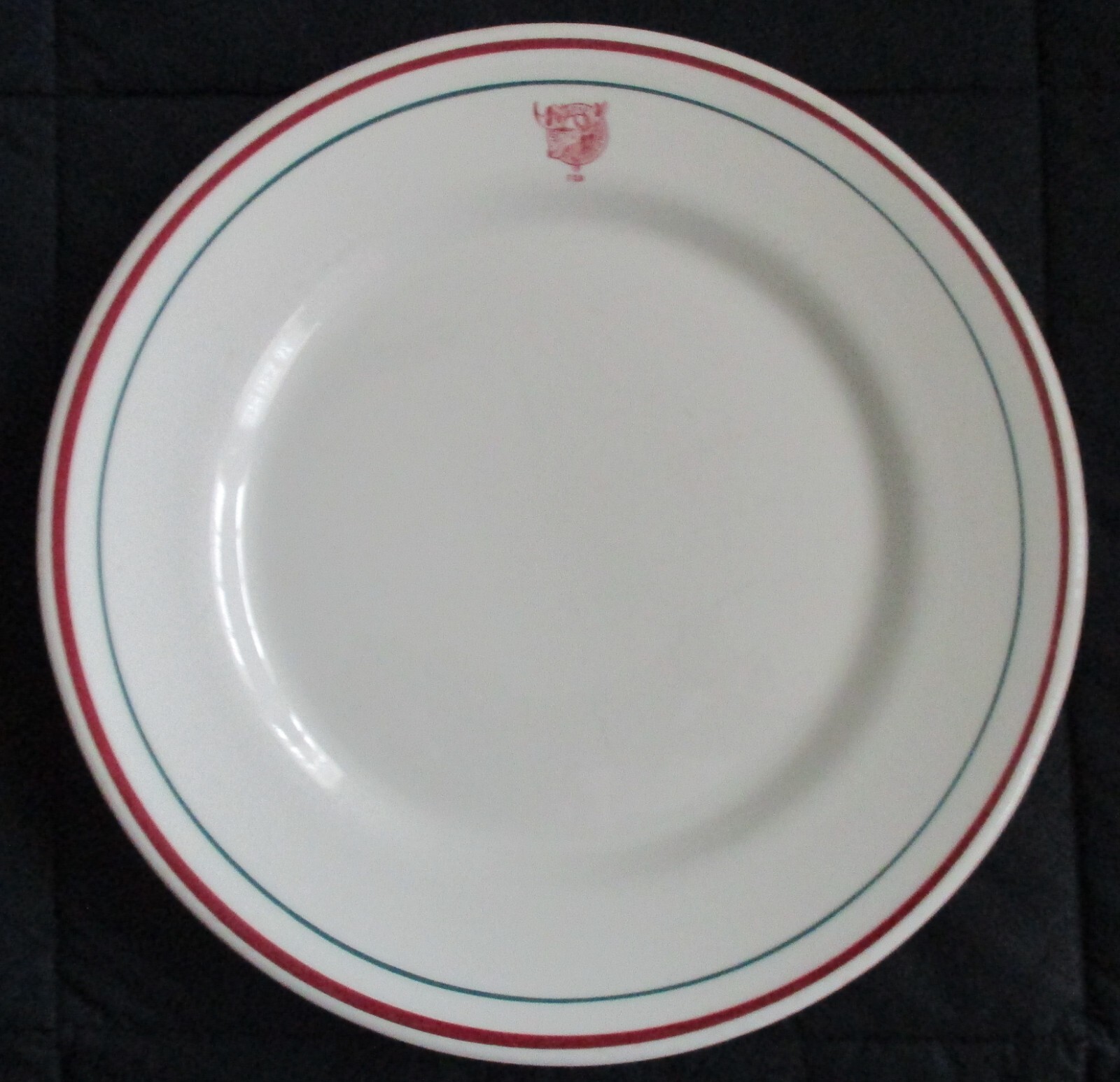 Pre 1969 Souvenir Wellsville China Plate Barberton Ohio Loyal Order of Moose 759