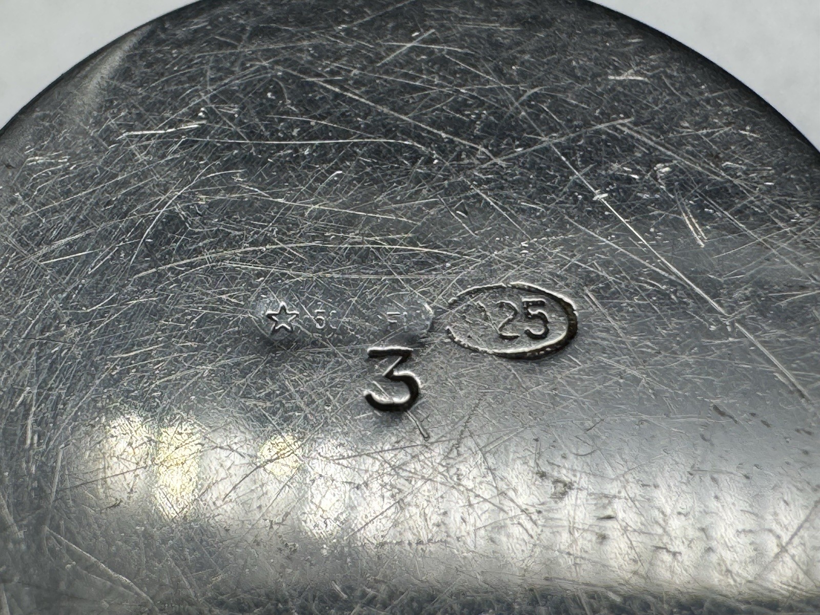 Vintage Sterling Silver Pill Trinket Box