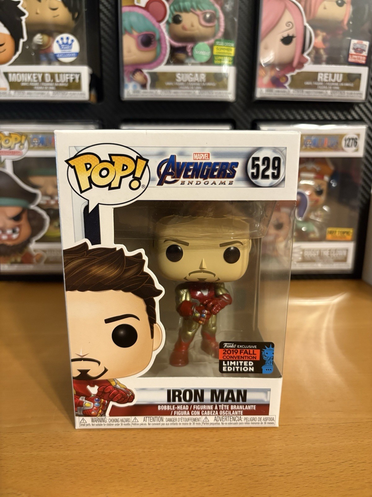 Funko Pop! Marvel Avengers Endgame Iron Man #529 2019 Fall NYCC W/Soft Protector