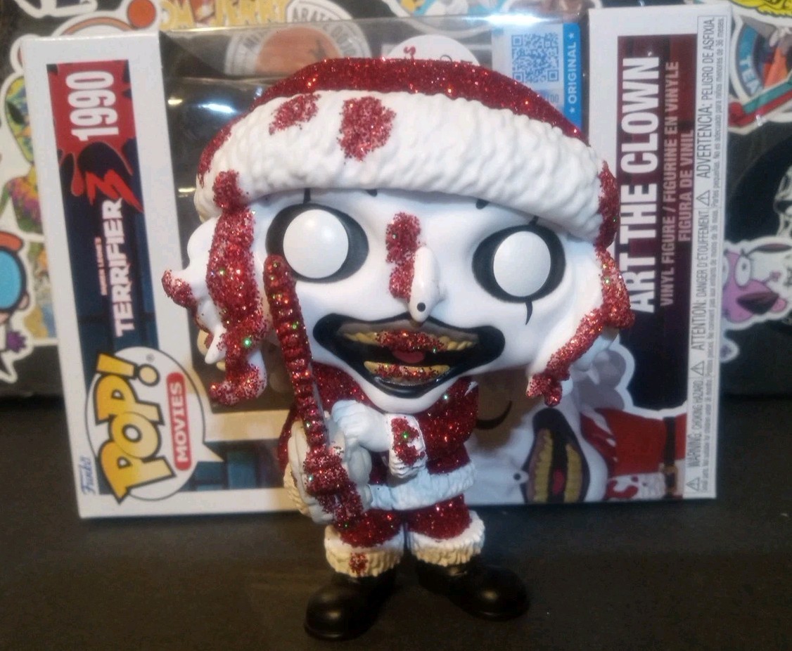 Funko Pop! (DIAMOND) Terrifier 3 ART THE CLOWN (Santa) #1990 Exclusive CUSTOM