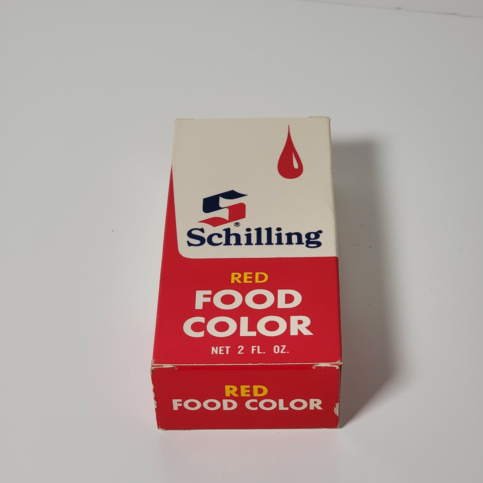 Vintage 1972 NOS McCormick Schilling Red Food Coloring 2 Fl. Oz. USA Free Ship