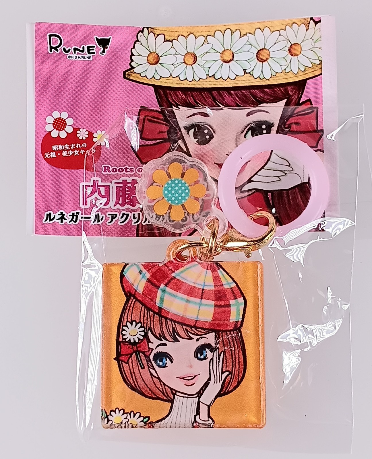 Rune Naito Roots of Kawaii Rune Girl Acrylic Marker Charm From Japan