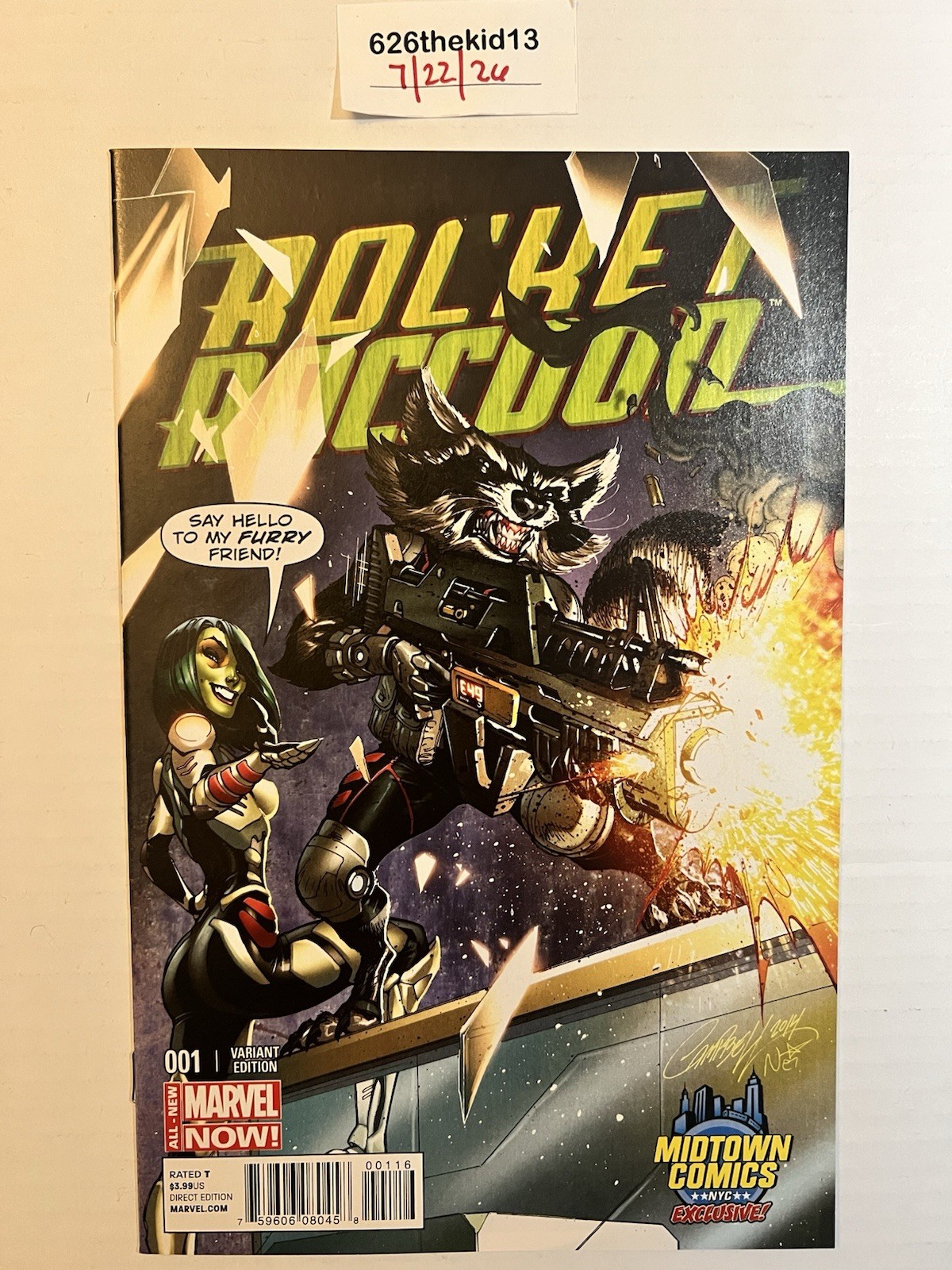 Rocket Raccoon #1 Variant Midtown Comics Exclusive NM Marvel