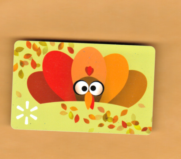 Collectible Walmart Gift Card – Peek A Boo Turkey – No Cash Value – FD101995