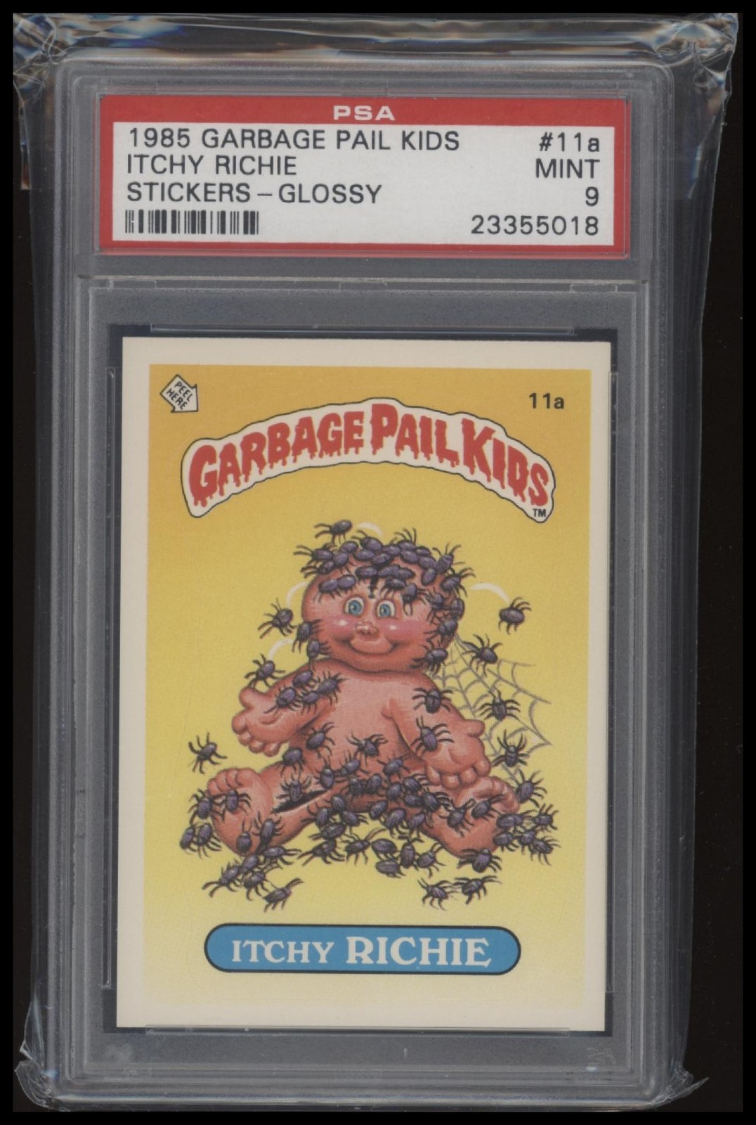 1985 Topps Garbage Pail Kids Series 1 #11a Itchy Richie PSA 9 Pop 70 Glossy