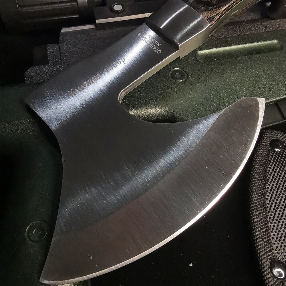 8.66″SURVIVAL TOMAHAWK THROWING AXE Combat Tactical Hunting Hatchet Hex Hole Ax