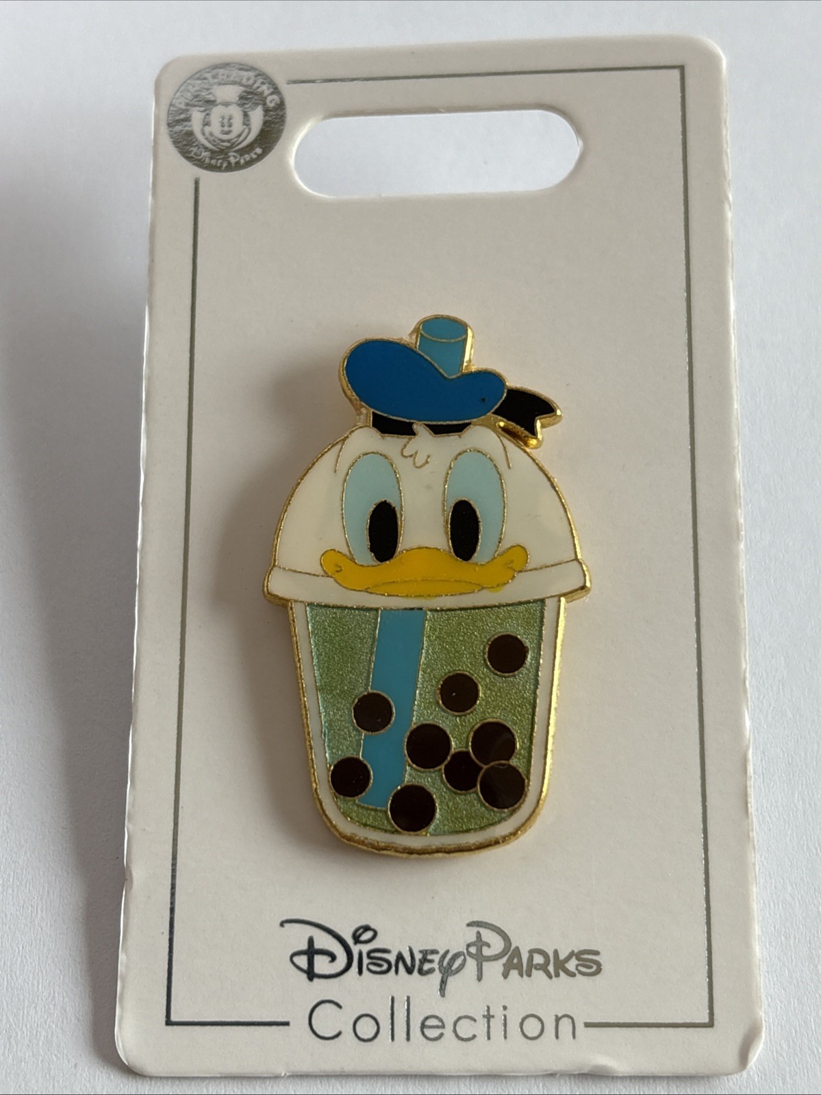Disney Pin Donald Boba Bubble Milk Tea sipper cup drink 2021
