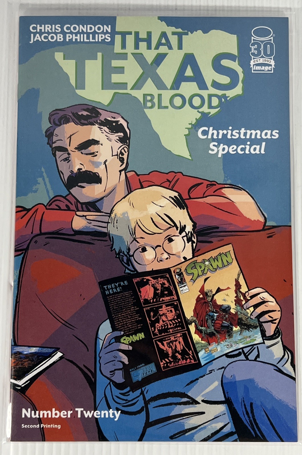 That Texas Blood #20 Jacob Phillips Spawn Variant 2nd Print Image 2022 NM Crime