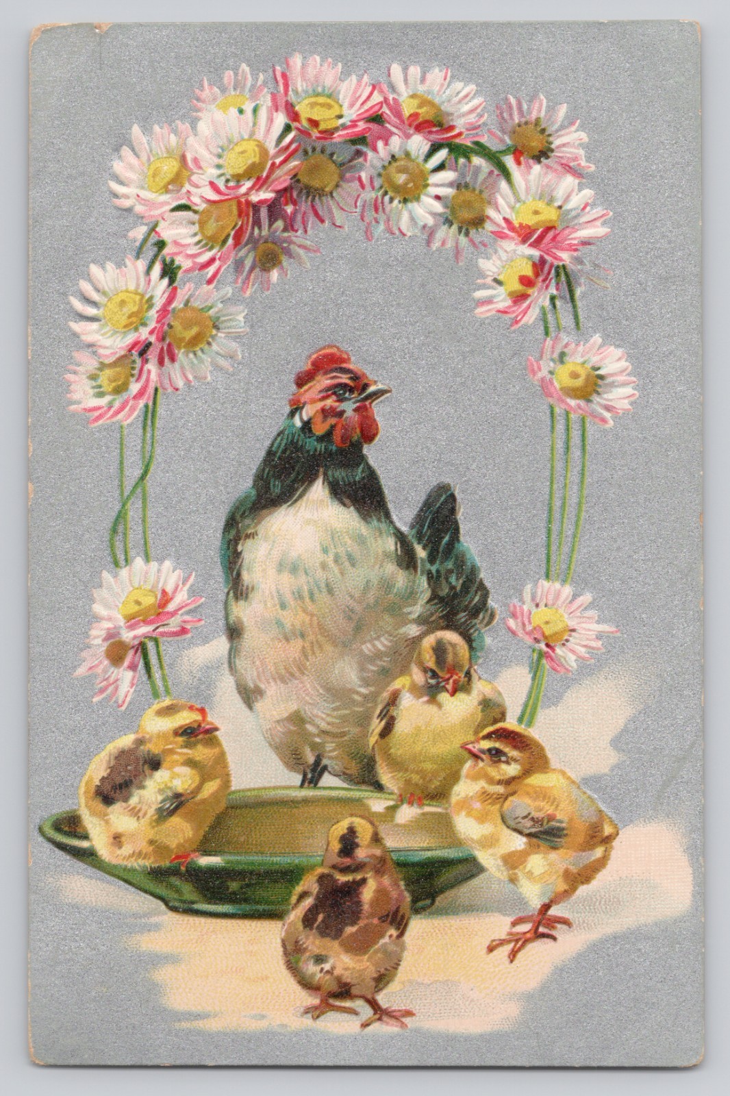 Victorian Trade Card Hen Chicks Chandler & Rudd Co Grocery Store Cleveland Ohio