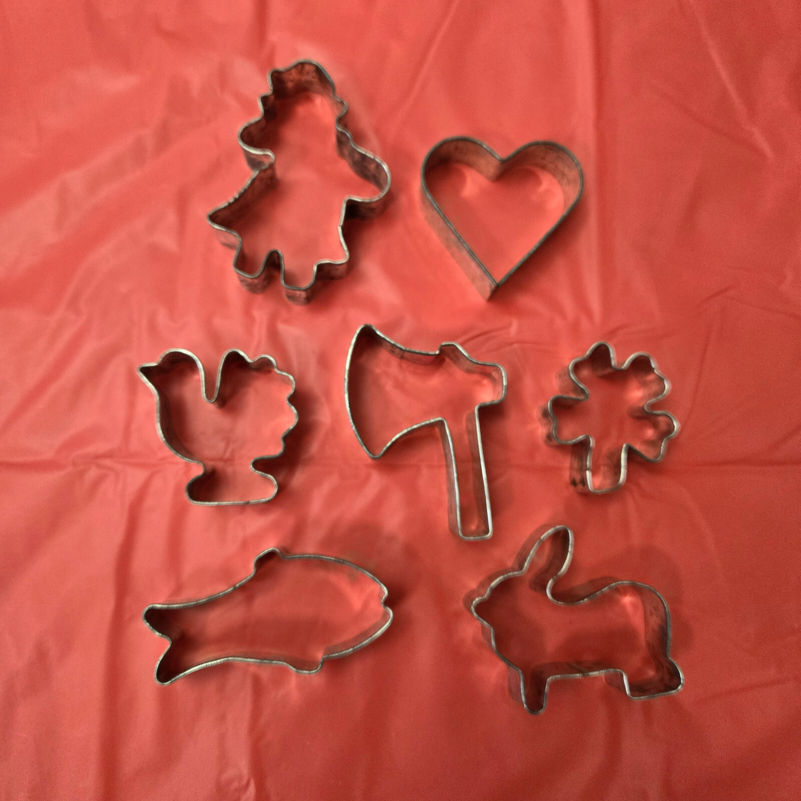 Vintage Metal Cookie Cutters Box of 12 All Season # 240