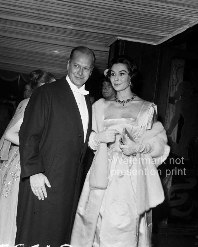 Curd Jurgens Simone Bicheron Photo 8×10 Film Premiere London 1958