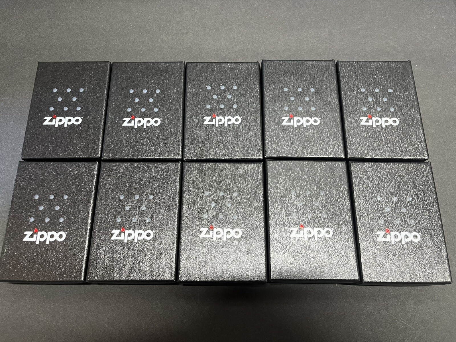 LOT OF 10 SET ZIPPO LIGHTER EMPTY BOX WITH WARRANTY, BOX ONLY