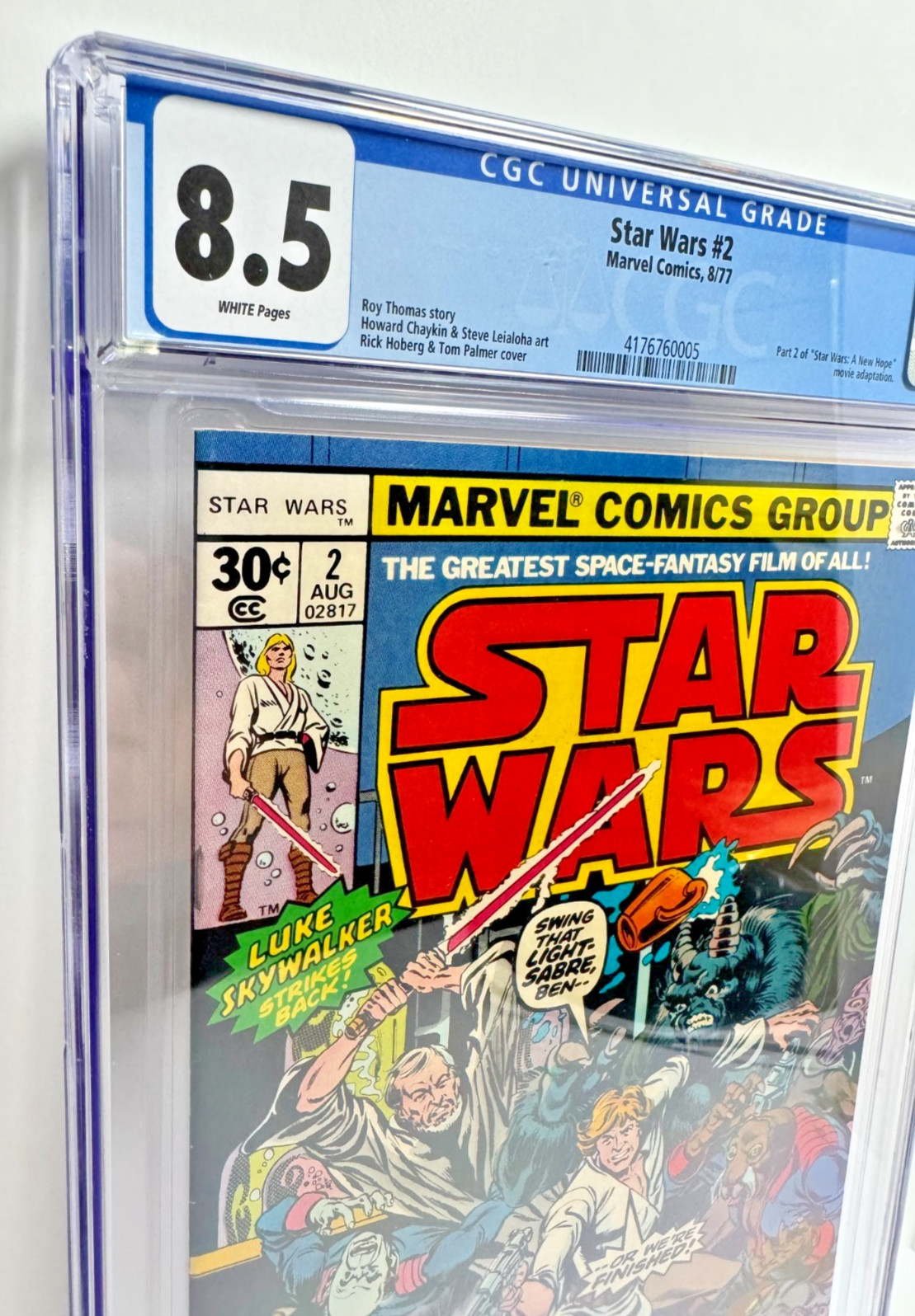 Star Wars #2 CGC 8.5 White Pages Marvel 1977 Movie Adaptation Bronze Age